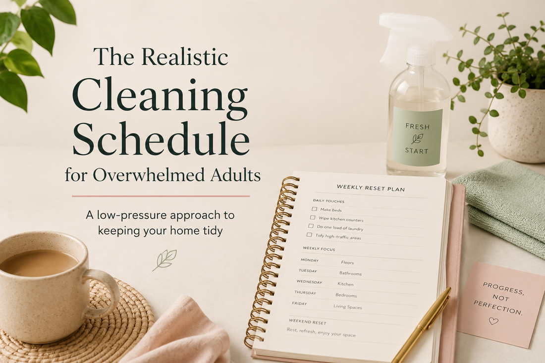 The Realistic Cleaning Schedule for Overwhelmed Adults
