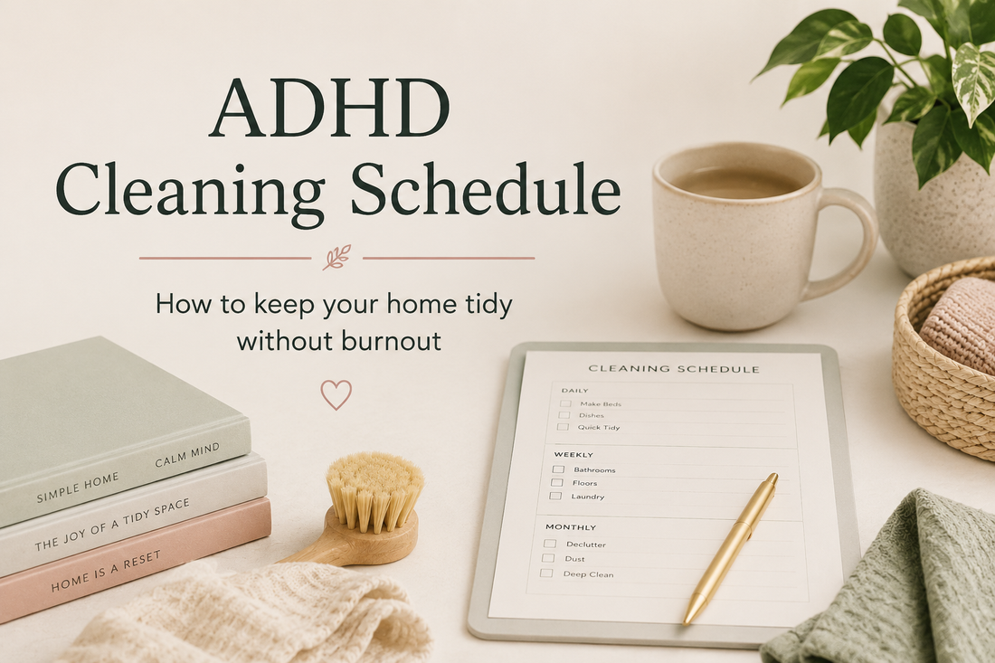ADHD Cleaning Schedule: How to Keep Your Home Tidy Without Burnout