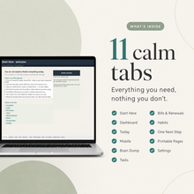 Calm Life Admin Planner for Google Sheets | Gentle, Comprehensive, Light & Dark thumbnail