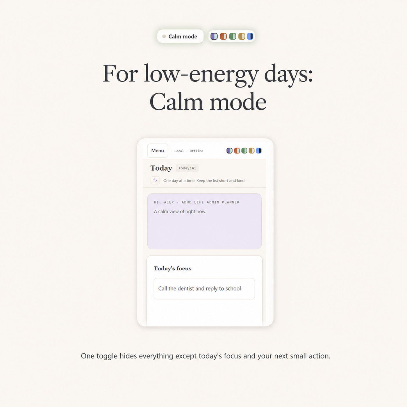 ADHD Life Admin Planner | Digital ADHD Planner for Tasks, Bills, Routines & Life Admin