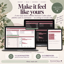 Calm Budget & Bills Planner | Google Sheets Budget & Bill Tracker for Neurodivergent Adults | Essentials & Complete Editions thumbnail