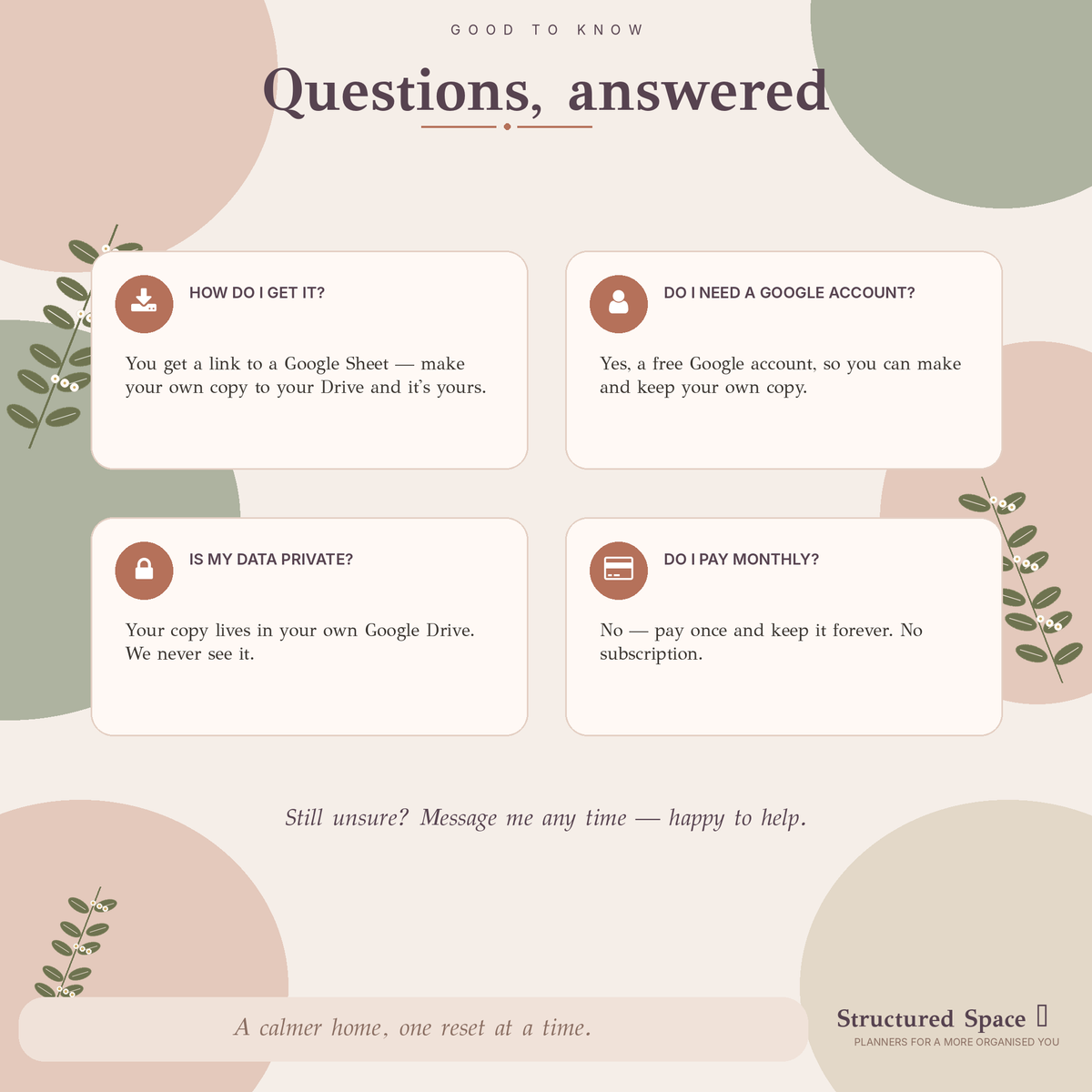 Home Reset and Cleaning Google Sheets Planner guest-ready reset checklist