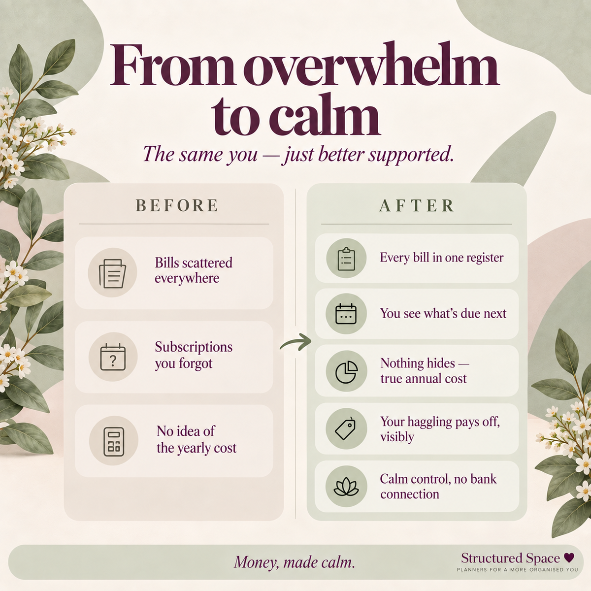 Budget & Bills Tracker — Calm, Private Bill & Subscription Planner