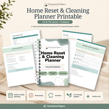 Home Reset & Cleaning Planner | Printable PDF Planner for Cleaning, Routines & Home Organisation thumbnail
