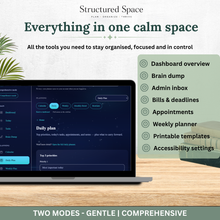 Space Theme Life Admin Planner — Interactive Dashboard Planner thumbnail