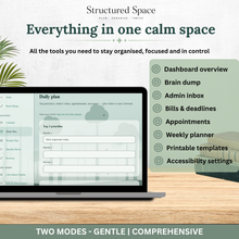 Nature Theme Life Admin Planner — Interactive Dashboard Planner thumbnail