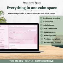 Pretty in Pink Theme Life Admin Planner — Interactive Dashboard Planner thumbnail