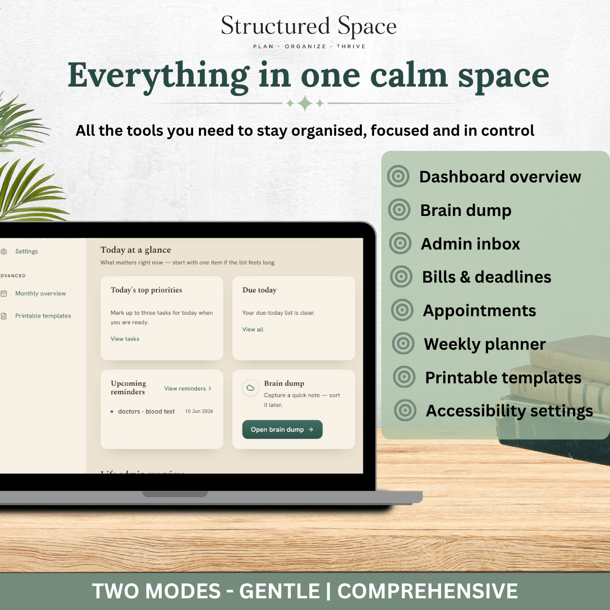 Life Admin Planner — Interactive Dashboard Planner for Everyday Admin