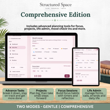 ADHD Life Planner — Pretty in Pink Theme Interactive Dashboard Planner thumbnail