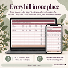 Calm Budget & Bills Planner | Google Sheets Budget & Bill Tracker for Neurodivergent Adults | Essentials & Complete Editions thumbnail
