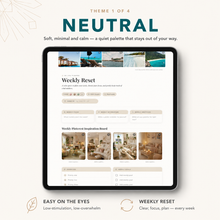 Weekly Reset Planner | Reusable Single-Page Digital Web Planner thumbnail