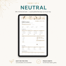 Habit Tracker Dashboard | Reusable Single-Page Web Planner thumbnail