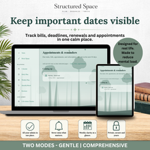Nature Theme Life Admin Planner — Interactive Dashboard Planner thumbnail