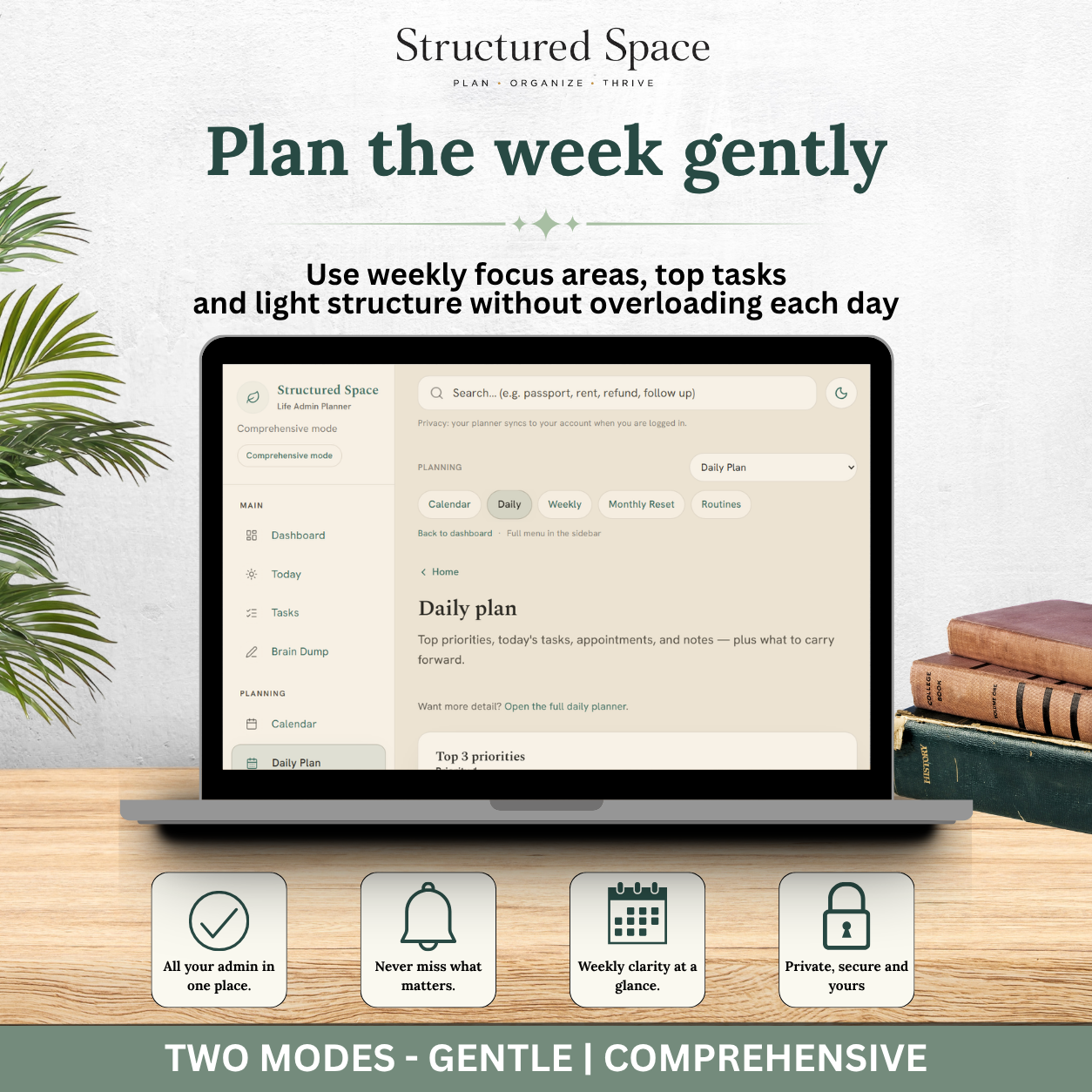 Life Admin Planner — Interactive Dashboard Planner for Everyday Admin