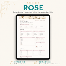 Habit Tracker Dashboard | Reusable Single-Page Web Planner thumbnail