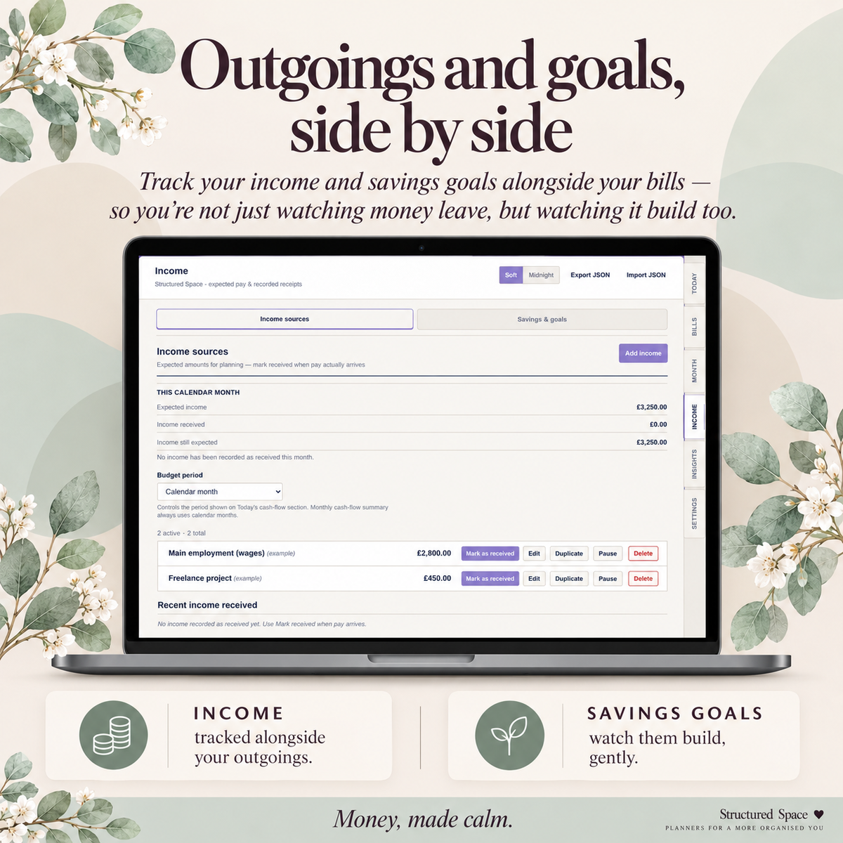 Budget & Bills Tracker — Calm, Private Bill & Subscription Planner