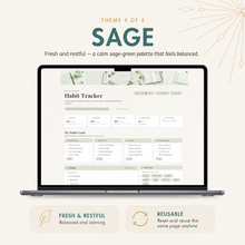 Habit Tracker Dashboard | Reusable Single-Page Web Planner thumbnail