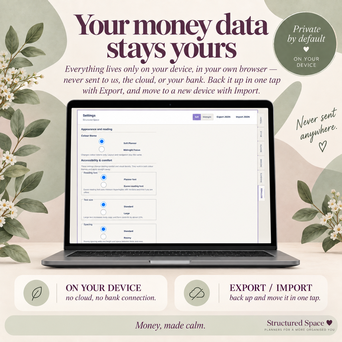 Budget & Bills Tracker — Calm, Private Bill & Subscription Planner