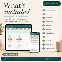 ADHD Life Planner Google Sheets — brain dump and task capture pages for ADHD adults thumbnail