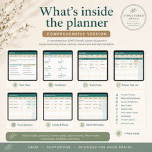 ADHD Life Planner Google Sheets — habit tracker and routine planner with low-overwhelm layout thumbnail