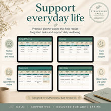 ADHD Life Planner Google Sheets — bundle overview showing both Gentle and Comprehensive versions thumbnail