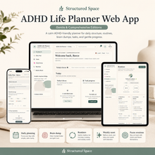 ADHD Life Planner Web App by Structured Space — ADHD-friendly digital planner for adults, accessible from any browser thumbnail