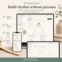 ADHD Life Planner Web App — what's inside preview showing Gentle and Comprehensive planner options