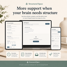 ADHD Life Planner Web App — calm digital planner for ADHD adults with no downloads required thumbnail