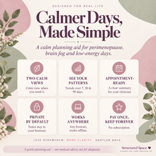 Clear Days planner mobile browser view for perimenopause planning thumbnail