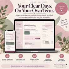 Clear Days perimenopause and brain fog planner product overview thumbnail
