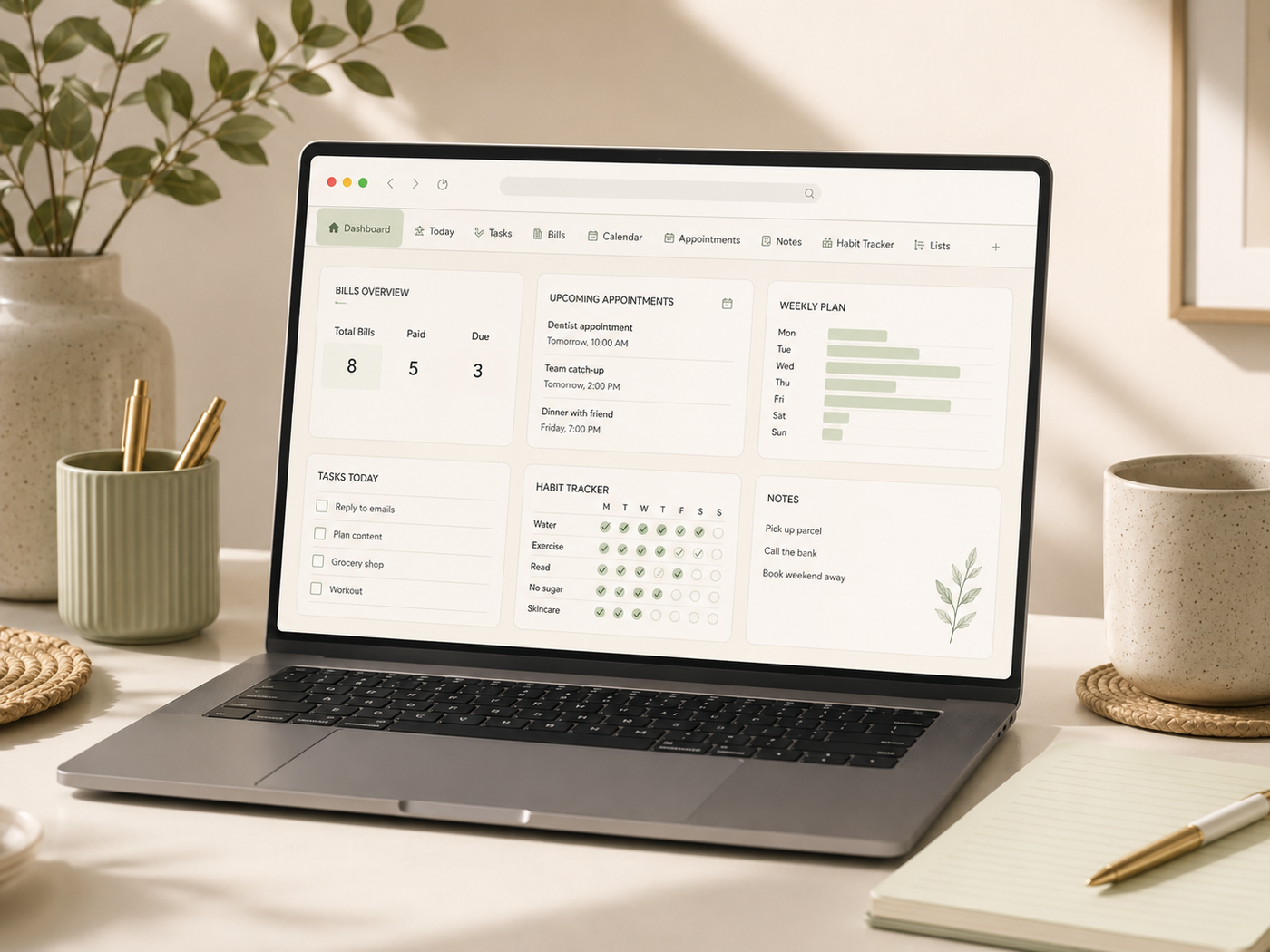A calmer way to plan online