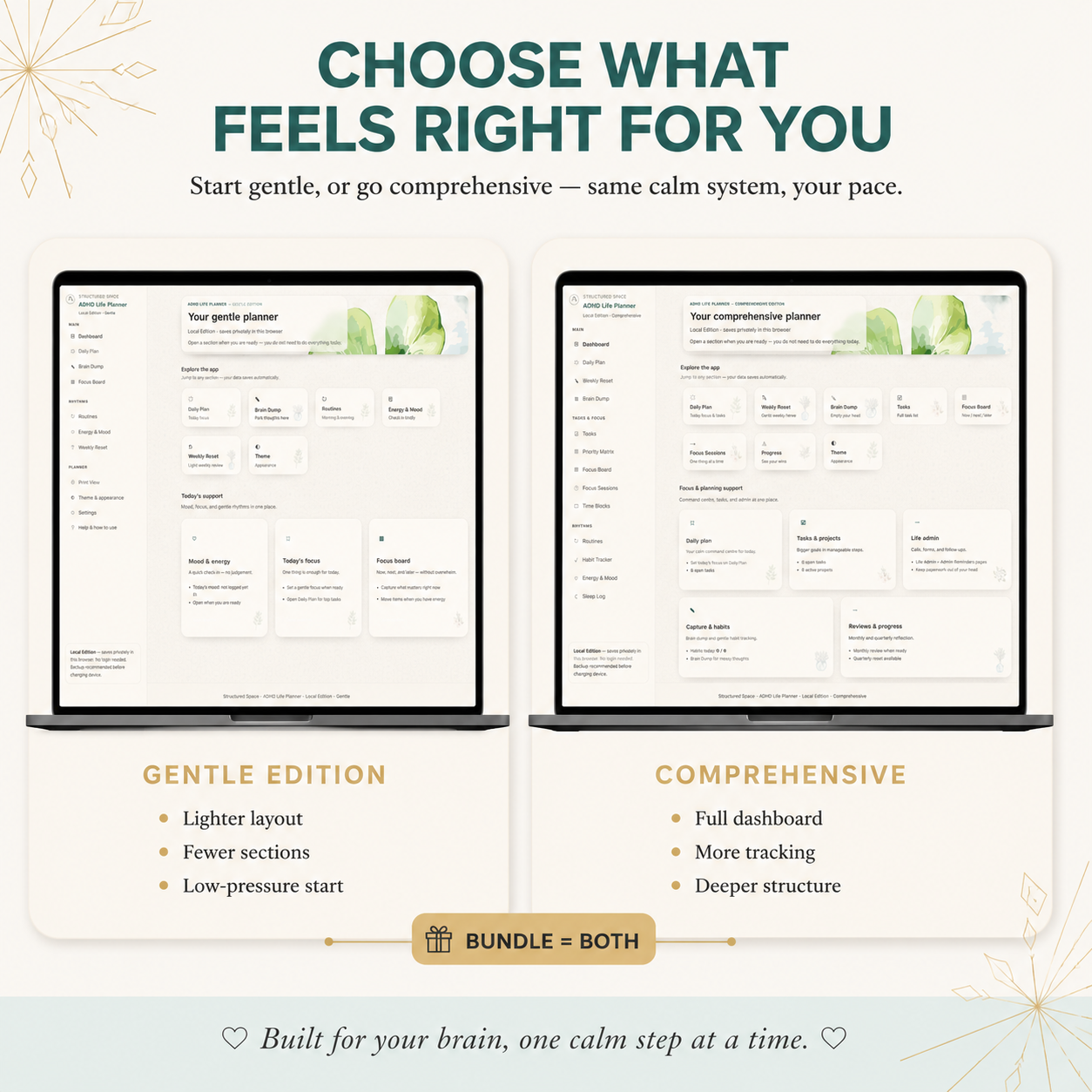 ADHD Life Planner — Interactive Dashboard Planner