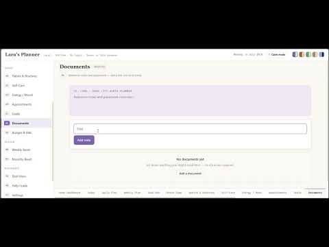 How to use the ADHD Life Admin Planner — walkthrough video
