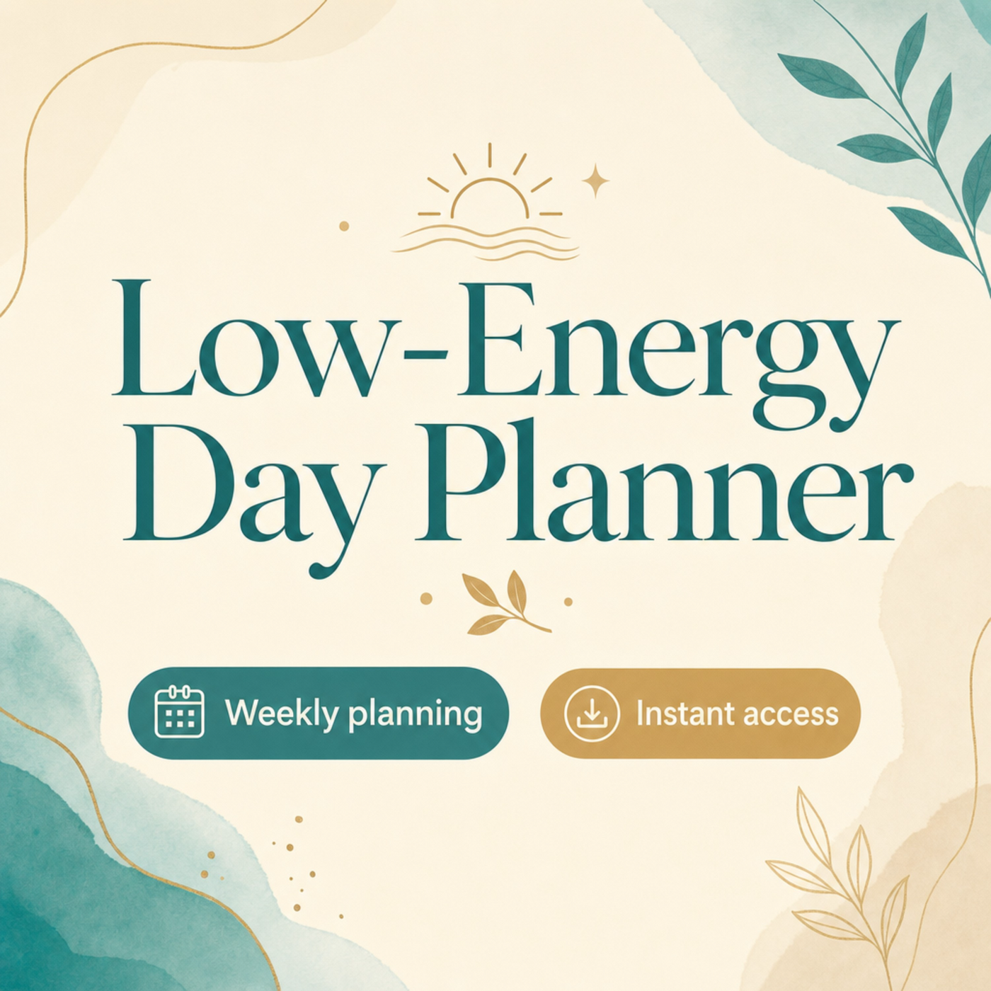 Low-Energy Day Planner — Dopamine Menu Edition | Gentle Digital ADHD Planner