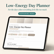Low-Energy Day Planner — Dopamine Menu Edition | Gentle Digital ADHD Planner thumbnail