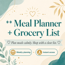 Meal Planner | Single Page Digital Planner thumbnail