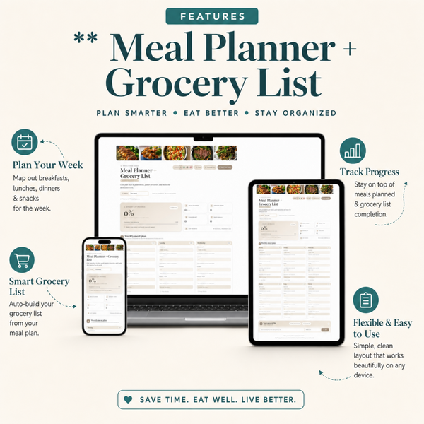 Meal Planner | Single Page Digital Planner