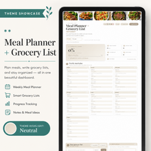 Meal Planner | Single Page Digital Planner thumbnail