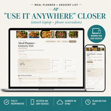 Meal Planner | Single Page Digital Planner thumbnail