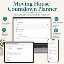 Moving House Countdown Planner | Interactive Digital Moving Checklist & Budget thumbnail