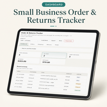 Small Business Order & Returns Tracker | Digital Order, Shipping & Returns Dashboard for Sellers thumbnail