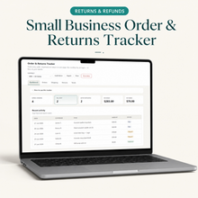Small Business Order & Returns Tracker | Digital Order, Shipping & Returns Dashboard for Sellers thumbnail