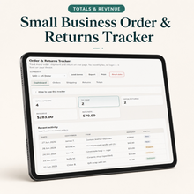 Small Business Order & Returns Tracker | Digital Order, Shipping & Returns Dashboard for Sellers thumbnail
