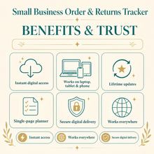 Small Business Order & Returns Tracker | Digital Order, Shipping & Returns Dashboard for Sellers thumbnail